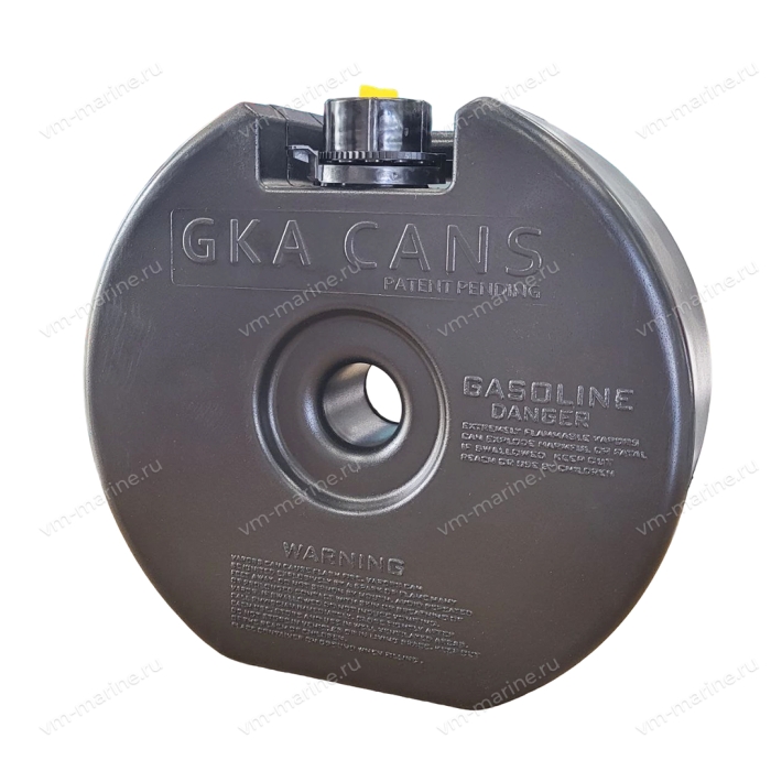 Канистра в запасное колесо GKA "H3" Объем 4 литра. (черная) GKAblack