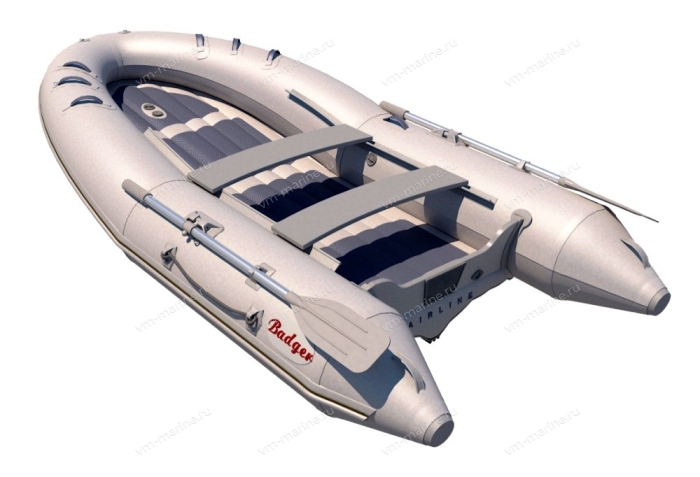 Лодка надувная моторная BADGER AIR LINE ARL420-GREY с НДНД 4,2м