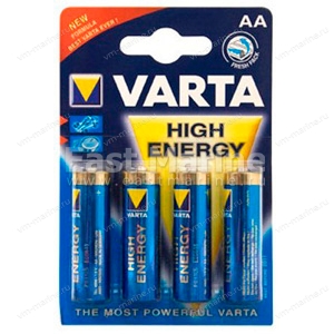 Батарейка VARTA, 4906 AA LR6 HIGH ENERGY (1 шт)