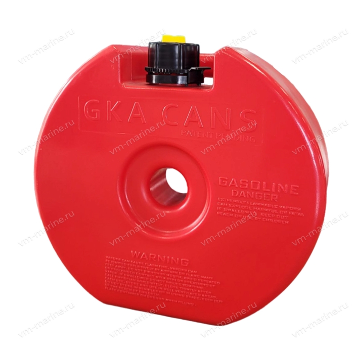 Канистра в запасное колесо GKA "H3" Объем 4 литра. (красная) GKAred