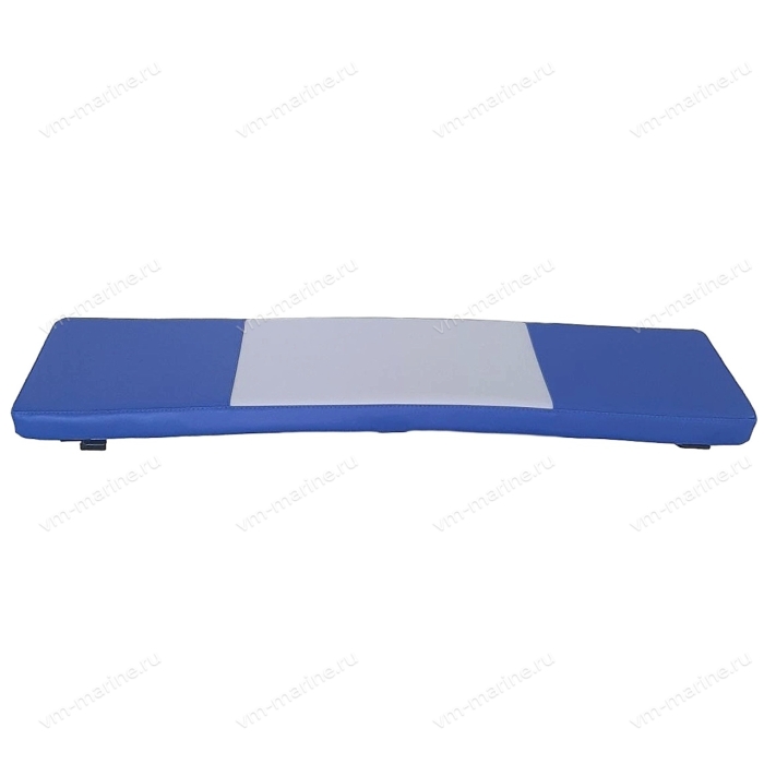 Накладка на банку мягкая (100см) EM390R, Винил, цв.серый/синий