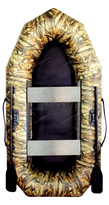 Лодка надувная гребная LEADER КОМПАКТ 255 камуфляж 2,55м