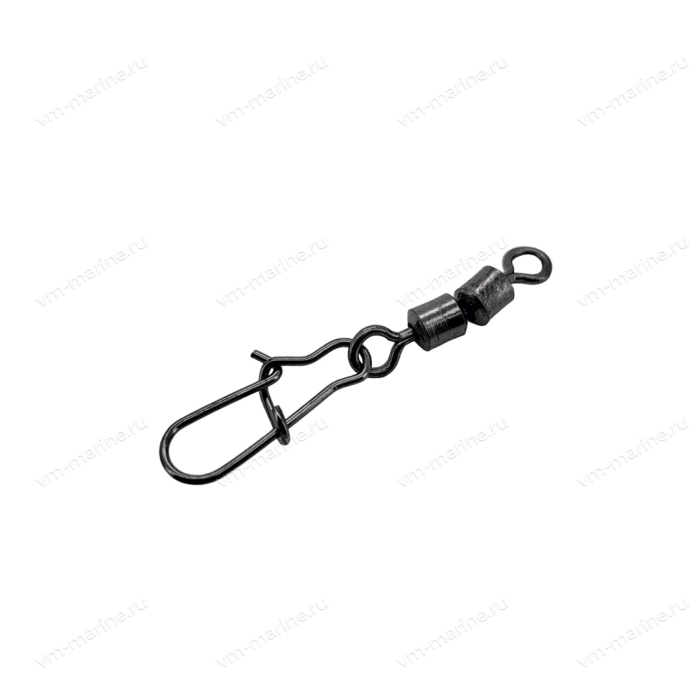 Карабин с двойным вертлюгом Namazu N-FT-HSD4 2X ROLLING SWIVELS WITH NICE SNAP №4 тест:23кг уп. 5шт