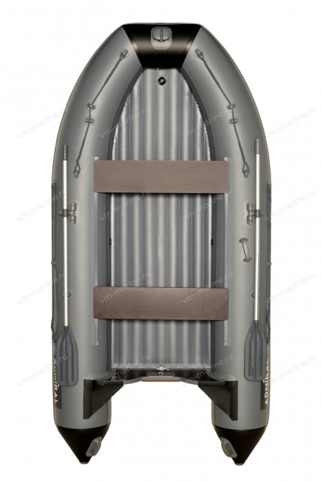 Лодка надувная моторная ADMIRAL 290 с НДНД 2,9м зелёный/чёрный