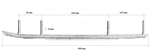 Универсальные коньки на лыжу, продаются парой