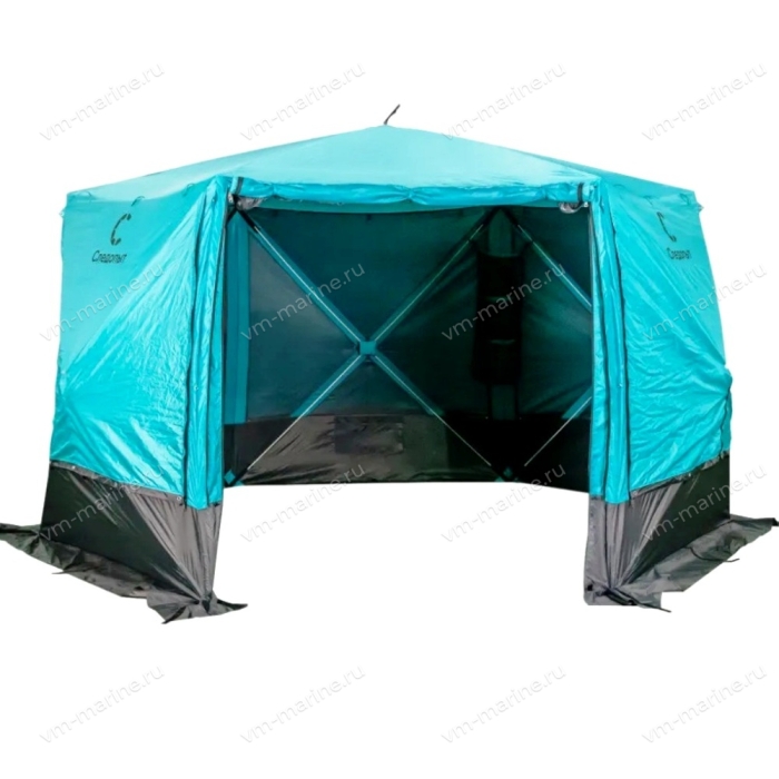 Шатёр СЛЕДОПЫТ быстро сборный 6 стен / 3,35 х 3,85м х 2,25м / 9,3кв.м WATERFALL (PF-TOR-K10)