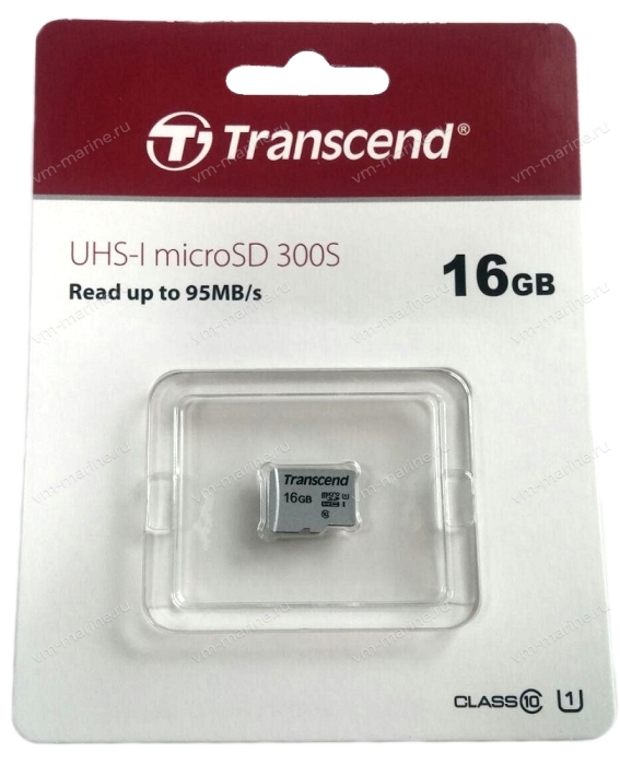 Карта памяти Transcend 300S microHCXC 16Гб без адаптера (300S)
