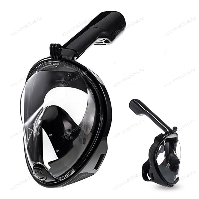 Маска с трубкой FREE BREATH, черная, размер L-XL SF70584-2BL