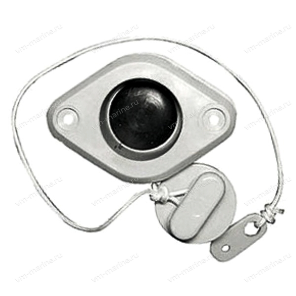 Клапан сливной для лодки серый