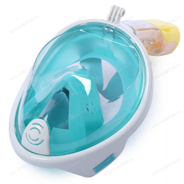 Маска с трубкой FREE BREATH, зеленая, размер L-XL SF70584-2G