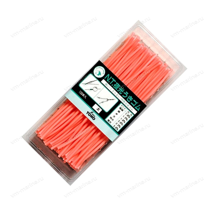 Кембрик силиконовый Toho N.T Luminous Rubber Tube Pink 1,8мм розовый