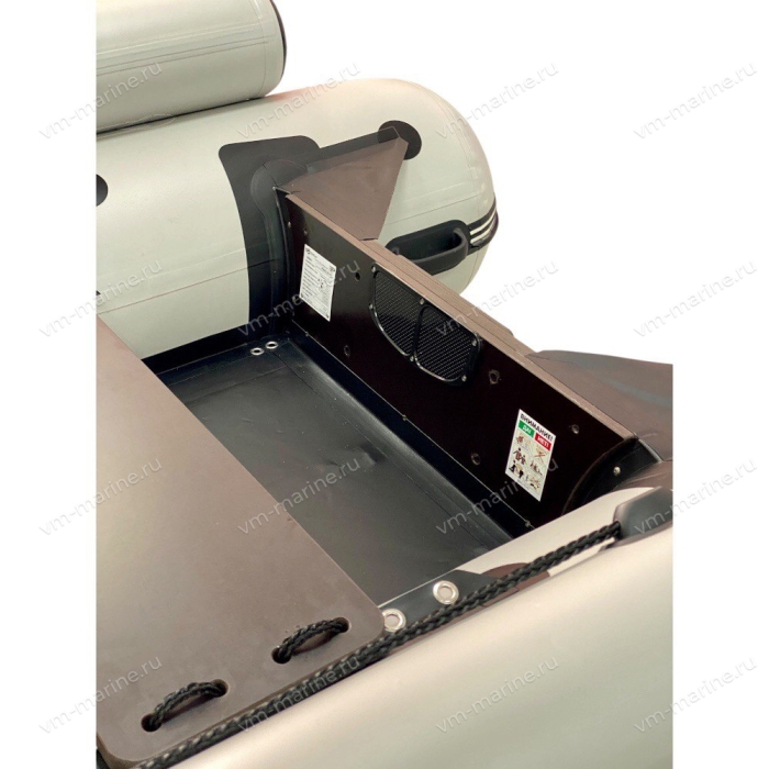 Лодка ПВХ "Абакан 420 jet" (серая) B1-02-058