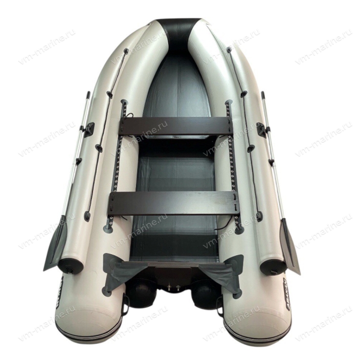 Лодка ПВХ "Абакан 420 jet" (серая) B1-02-058