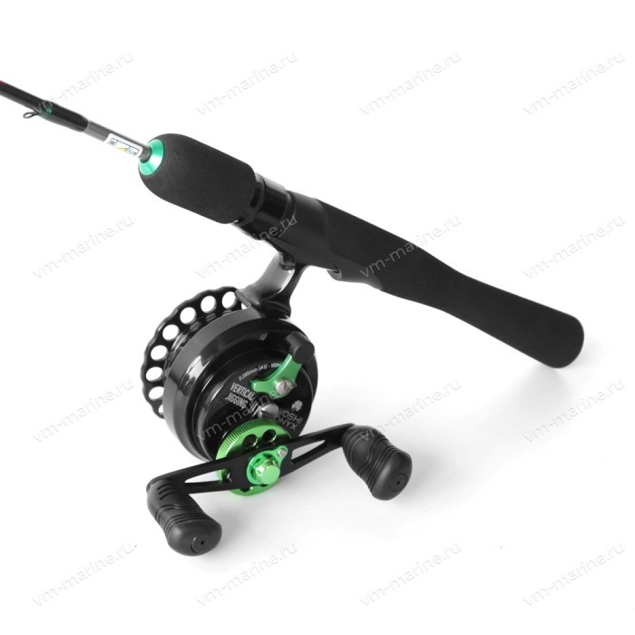 Удилище зимнее с катушкой YOSHI ONYX vCASTA VCST-805H/катушка Vertical Jigging/леска