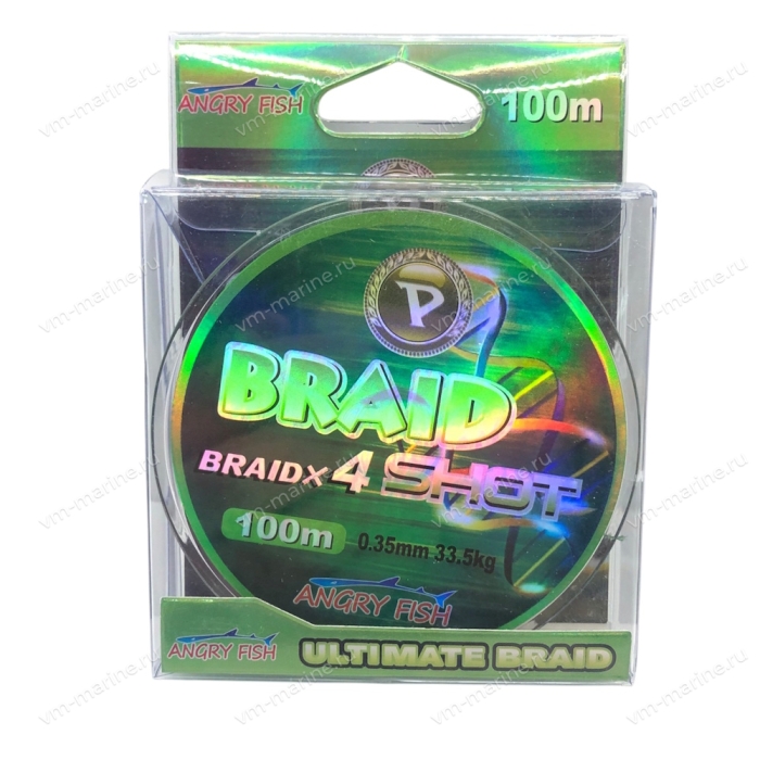 Леска плетёная Braid Shot 0,35 мм. 33,5 кг LP-35