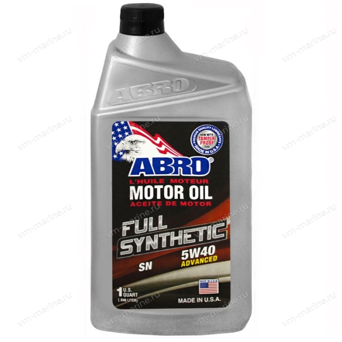 Масло ABRO 5W40 синтетическое (1л)