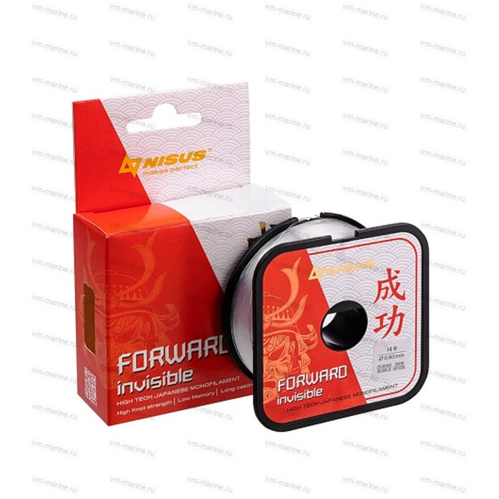 Леска монофильная NISUS FORWARD Invisible 0,60мм/100м/23,9кг Nylon (N-FI-0600-100)