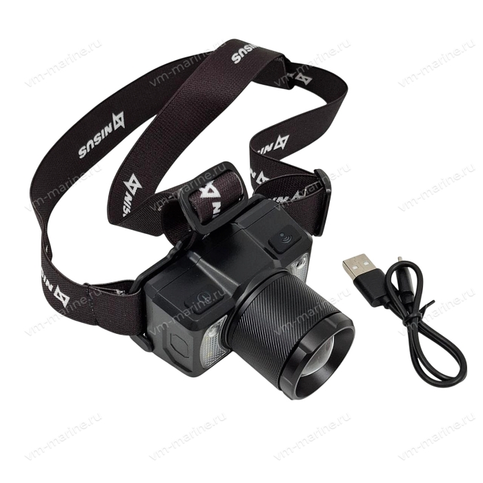 Фонарь налобный сенсорный NISUS PRO 800LM/IP43/USB (N-FN-HL25)