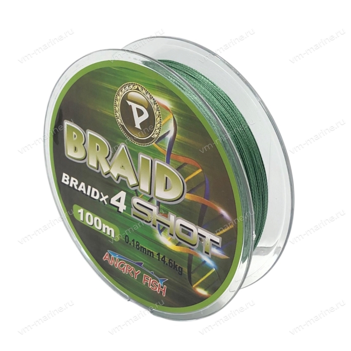 Леска плетёная Braid Shot 0,18 мм. 14,6 кг LP-18