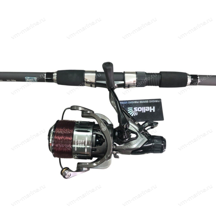 Комплект-удилище фидерное Helios Akeno 3,6м/катушка/леска (HS-A-3.6-120/HS-BF-5000S-S)