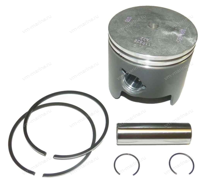 Поршень, к-т, + 1.0 mm, Yamaha 55, 75, 80, 85, 90 (двухтактные)