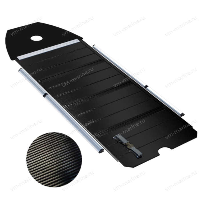 Лодка надувная моторная многоцелевая из ПВХ морского класса Badger HEAVY DUTY HD470 чёрный 4,7м