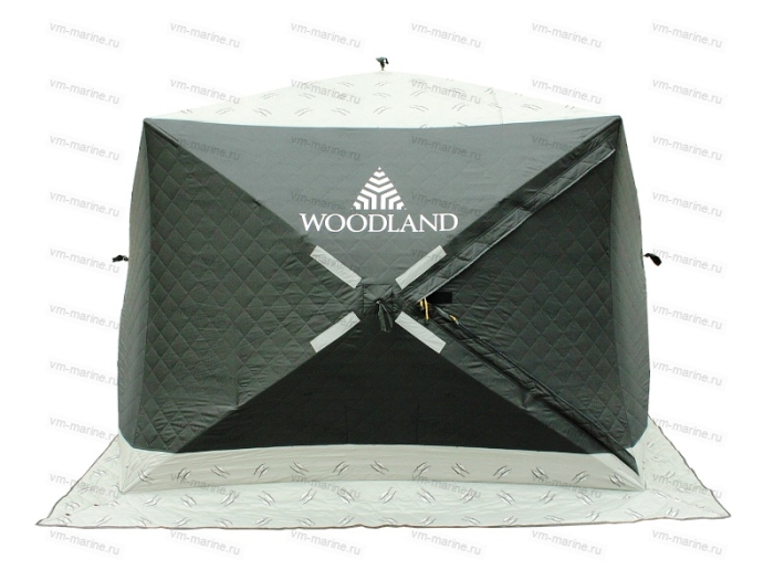 Палатка зимняя КУБ WOODLAND ULTRA LONG утеплённая 230х170х180см