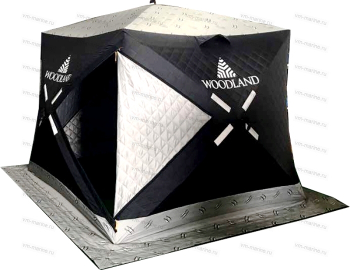 Палатка зимняя КУБ WOODLAND ULTRA LONG утеплённая 230х170х180см
