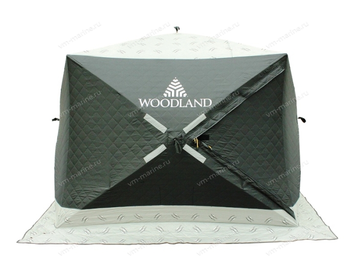 Палатка зимняя КУБ WOODLAND ULTRA LONG утеплённая 230х170х180см