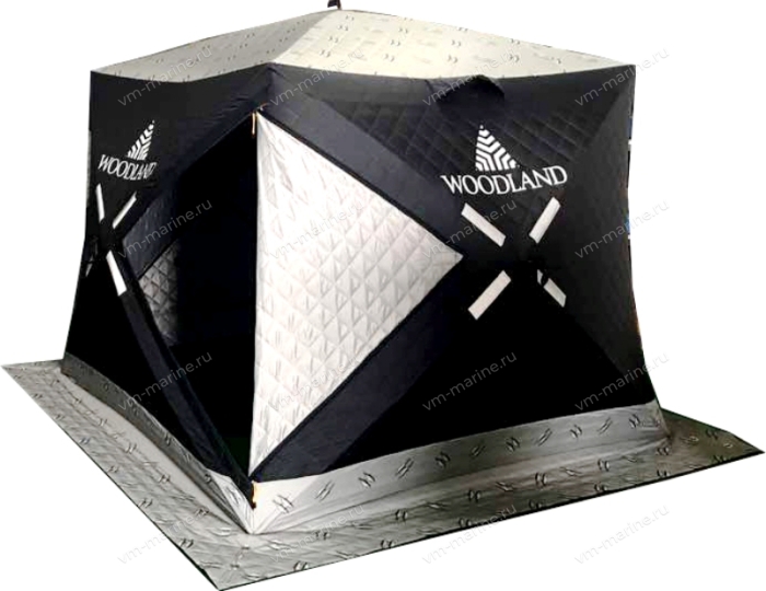 Палатка зимняя КУБ WOODLAND ULTRA LONG утеплённая 230х170х180см