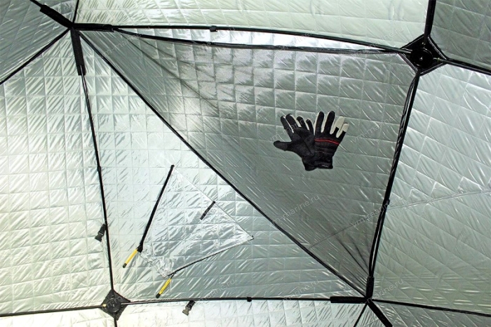 Палатка зимняя КУБ WOODLAND ULTRA LONG утеплённая 230х170х180см