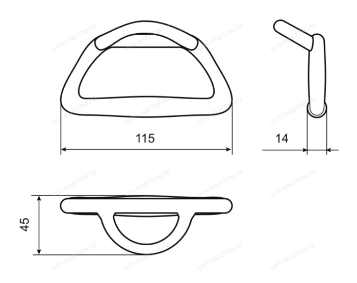 Рым ручка для транспортировки нержавеющая сталь