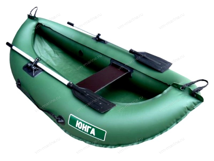 Лодка надувная гребная Юнга 200 зелёный 2м