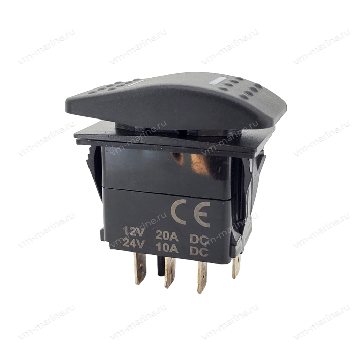 Включатель (On)-Off-(On), SPDT, 12V, 20A SF50713-5-4P-A4BW