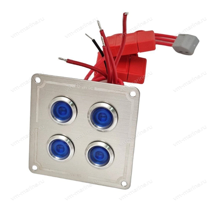 Панель включателей (синих) 12/24V, 15А SF50826-4