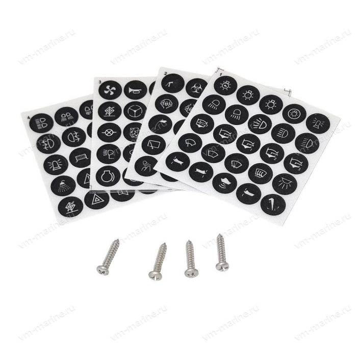 Панель включателей (синих) 12/24V, 15А SF50826-4