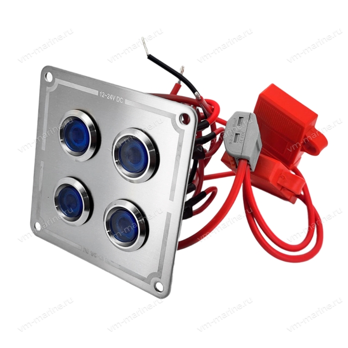 Панель включателей (синих) 12/24V, 15А SF50826-4