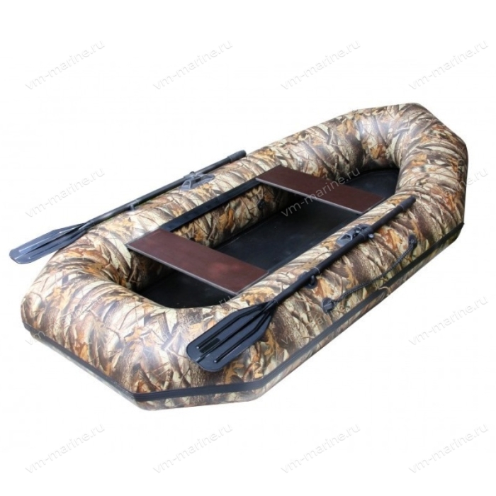 Лодка надувная гребная LEADER КОМПАКТ 280 камуфляж 2,8м