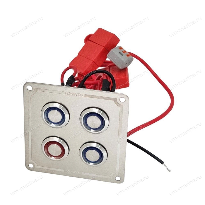 Панель включателей 12/24V, 15А SF50826-4
