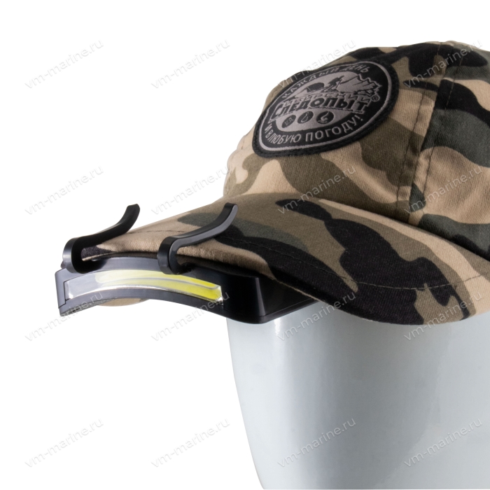 Фонарь для кепки "СИБИРСКИЙ СЛЕДОПЫТ-Альфа" 1 COB/3хААА/240 (PF-PFL-HL48)