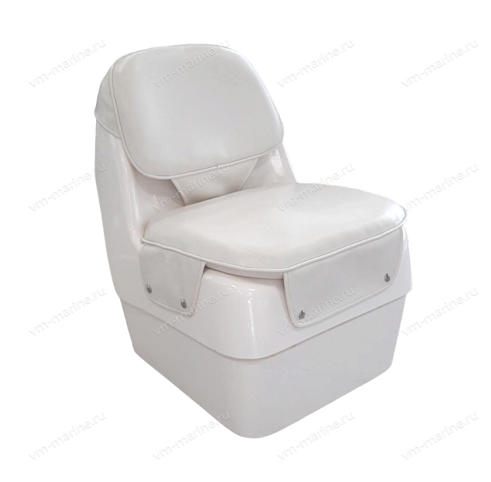Сиденье стеклопластиковое с подушками, комплект, цв.белый H030201