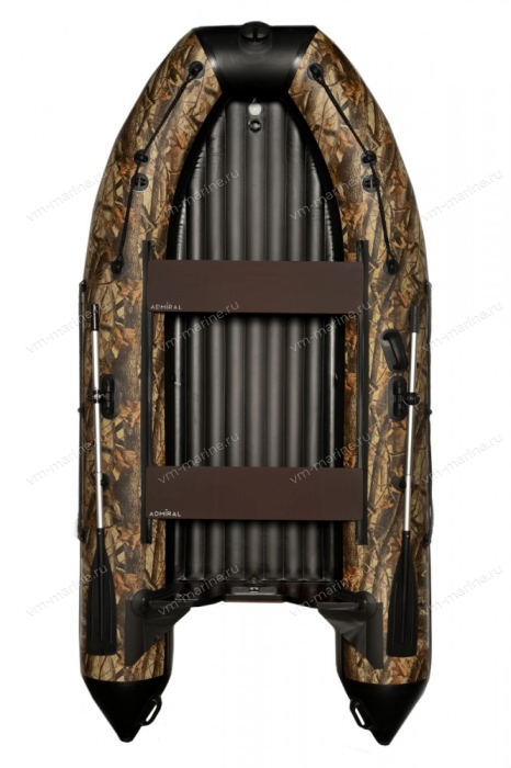 Лодка надувная моторная ADMIRAL 380 c НДНД 3,8м камуфляж/лес