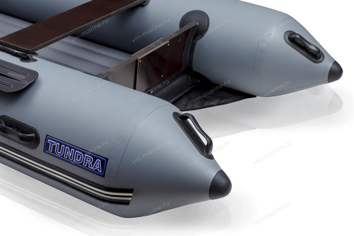 Лодка надувная моторная LEADER ТУНДРА-325 с НДНД серый