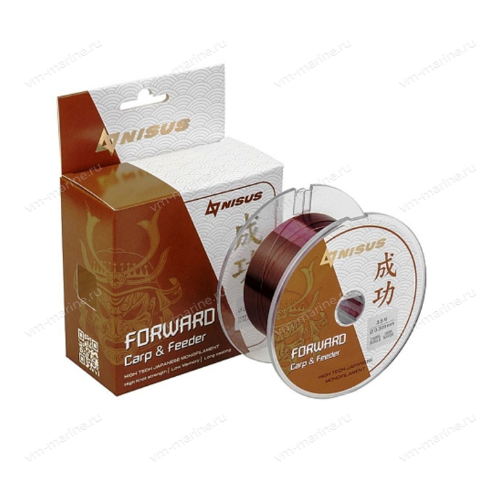Леска NISUS FORWARD Carp&Feeder brown 0,370мм/150м Nylon (N-FCF-0370-150)