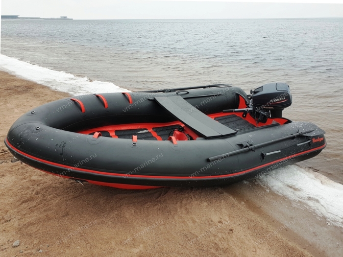Лодка надувная моторная BADGER AIR LINE ARL360-BLACK/RED с НДНД 3,6м