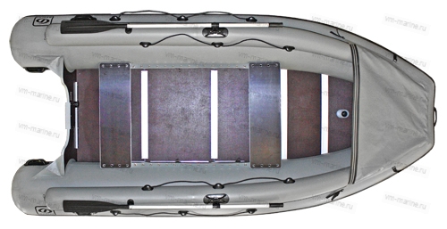 Лодка надувная Фрегат М-430 F серая