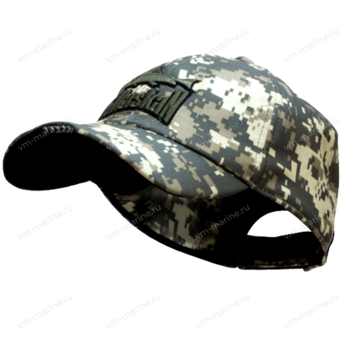 Кепка утеплённая Alaskan AWCLC с фонариком, с ушами камуфляж/цифра