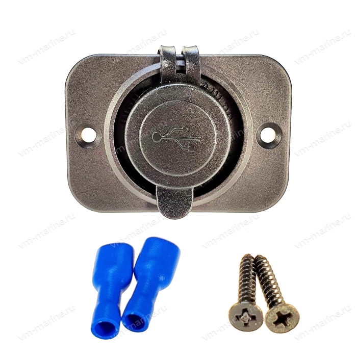 Гнездо USB, вход 12V, выход 5.1V 2.1A SF50782-3.2.1A