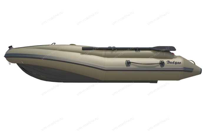 Лодка надувная моторная BADGER AIR LINE ARL390S-OLIVE НДНД 3,9м с штормовым бортом
