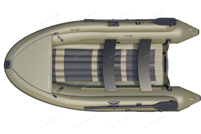 Лодка надувная моторная BADGER AIR LINE ARL390S-OLIVE НДНД 3,9м с штормовым бортом
